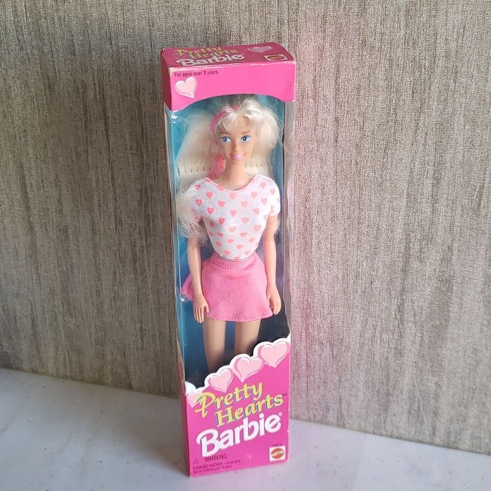 Vintage 1995 Mattel Pretty Hearts Barbie New in Original Sealed Box